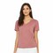 BELLA + CANVAS® Women's Relaxed Heather CVC V-Neck Short Sleeve T-Shirt - 6405CVC